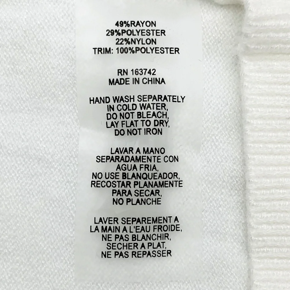 NWOT Sioni Long Sleeve Mix Media Top - Picture 6 of 8